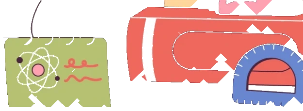 鉛筆盒與文具插圖